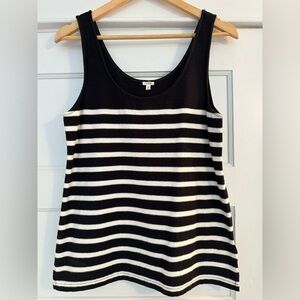 J Crew - Midweight high quality 100% cotton striped tank